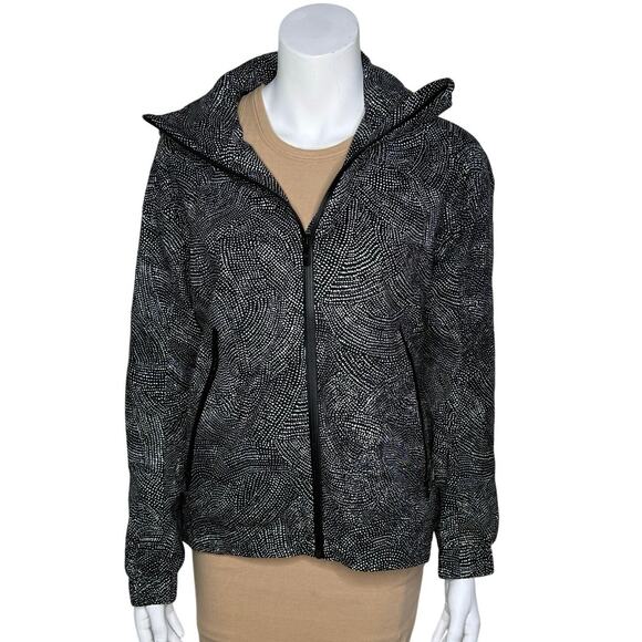 Lululemon Here To Move Jacket Women’s Size 6 Glyde Waterproof Free Spirit Black - Picture 5 of 5